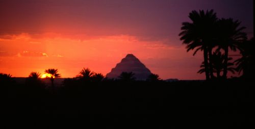 Sonnenuntergang bei Djoser